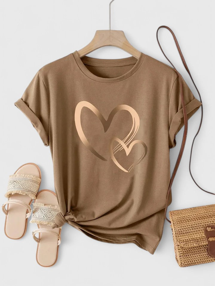 Clara | T-Shirt Confortable à Manches Courtes