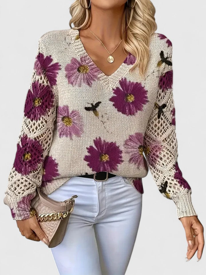 Bronwen | Pull en Dentelle Florale