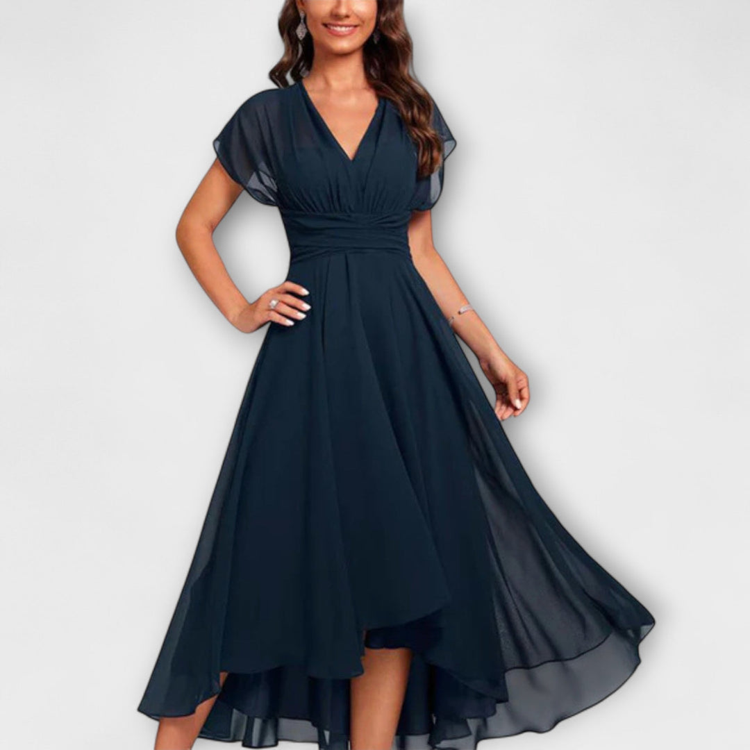 Julita – Robe de soirée fluide avec décolleté en V Femme