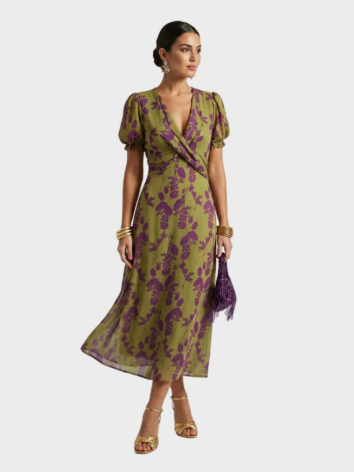 Natalia - Robe Midi Fleurie Femme