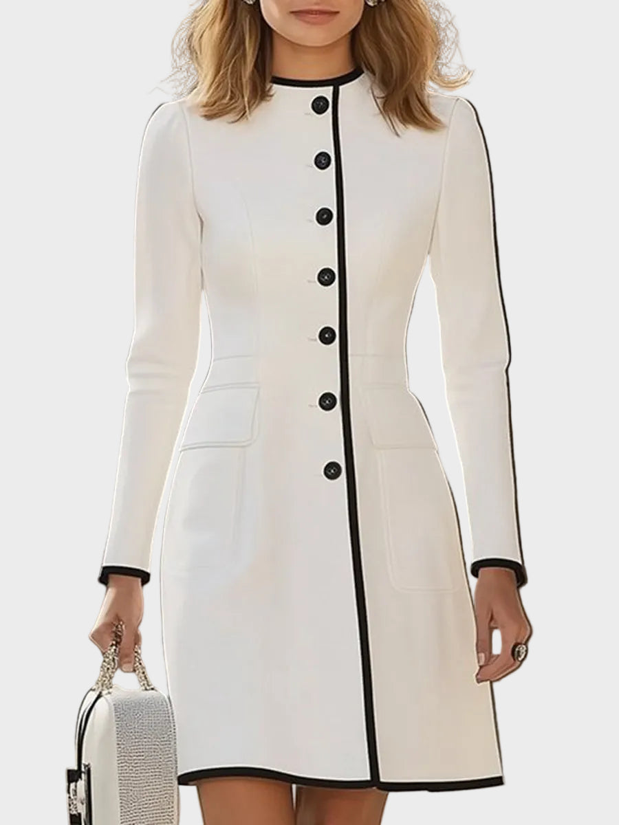 Ksenia – robe midi contrastée Femme