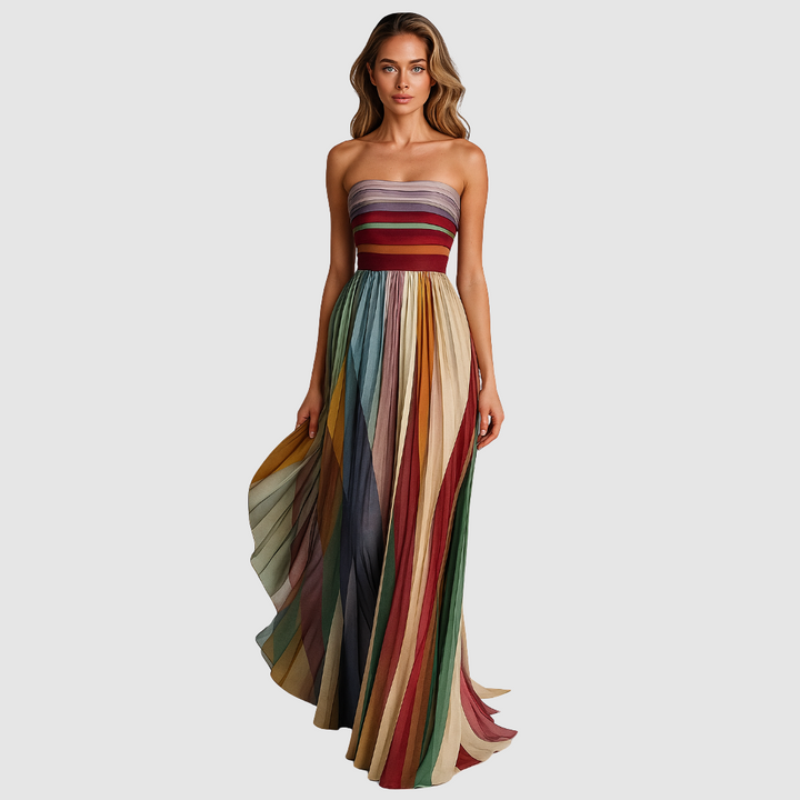 Sára - Robe colorée sans manches Femme