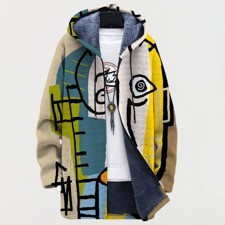 Josiane | Veste à motif abstrait