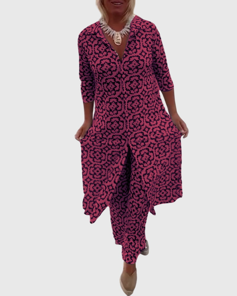 Gabriella | Ensemble Élégant Vintage en Deux Pièces