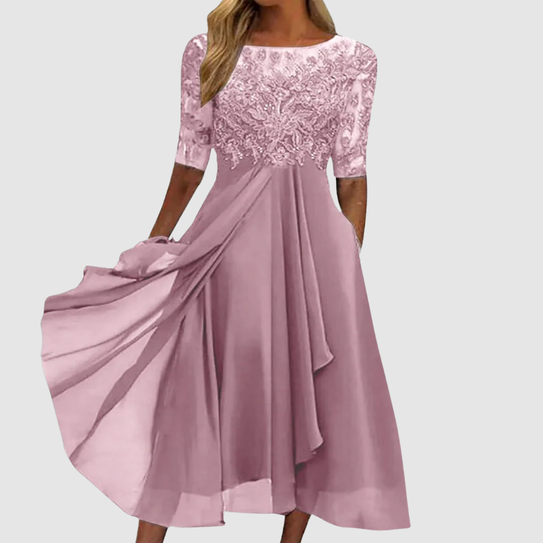 Leontýna - Robe en dentelle élégante Femme