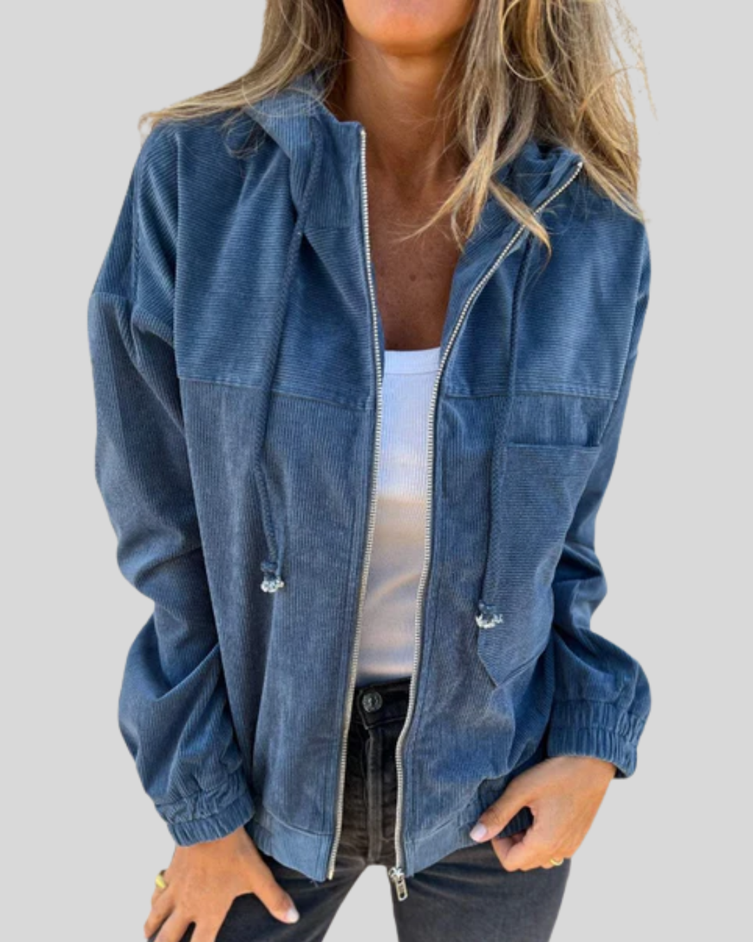 Delphine | Gilet zippé doux