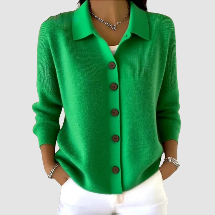 Millie | Cardigan à col boutonné