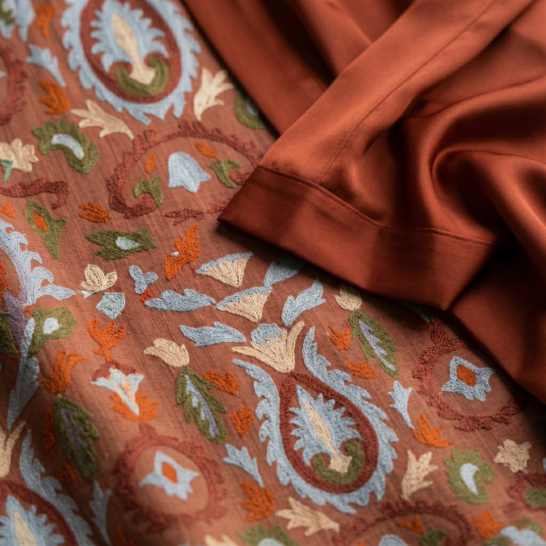 Daniela - Robe longue à motif floral avec gilet ajusté Femme
