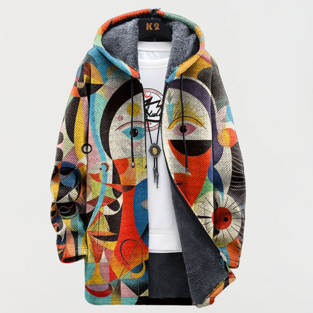 Josiane | Veste à motif abstrait