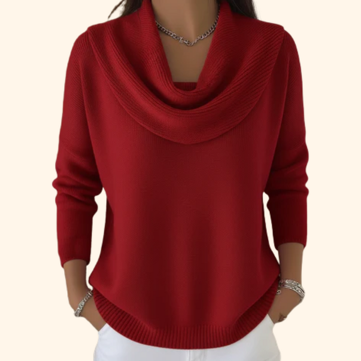 Darcy | Pull à col drapé