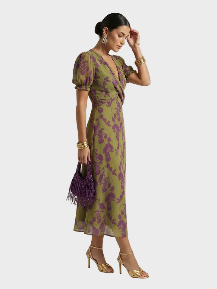 Natalia - Robe Midi Fleurie Femme