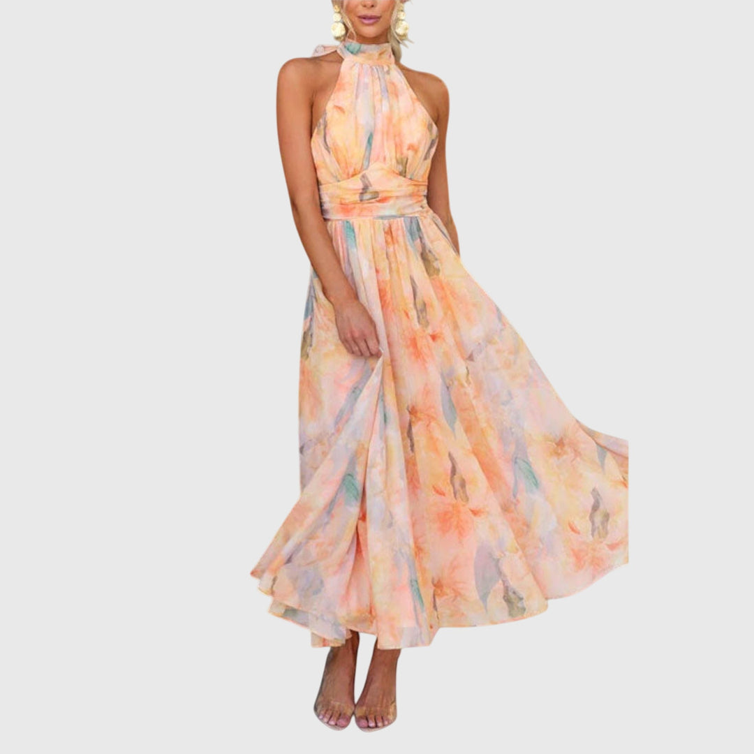 Nicole | Robe Maxi à Dos Nu