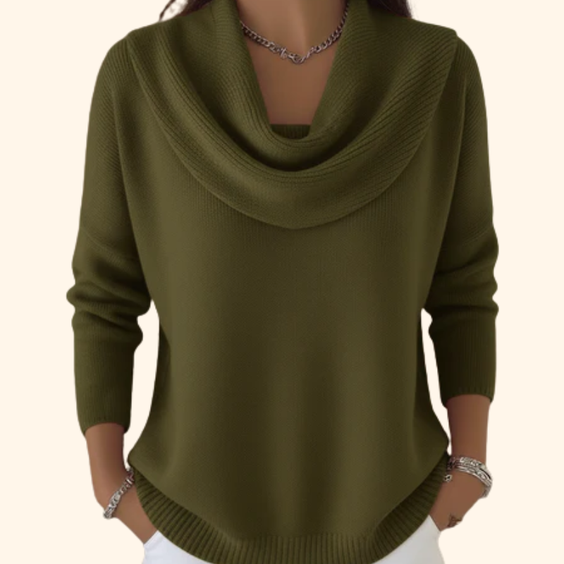 Darcy | Pull à col drapé