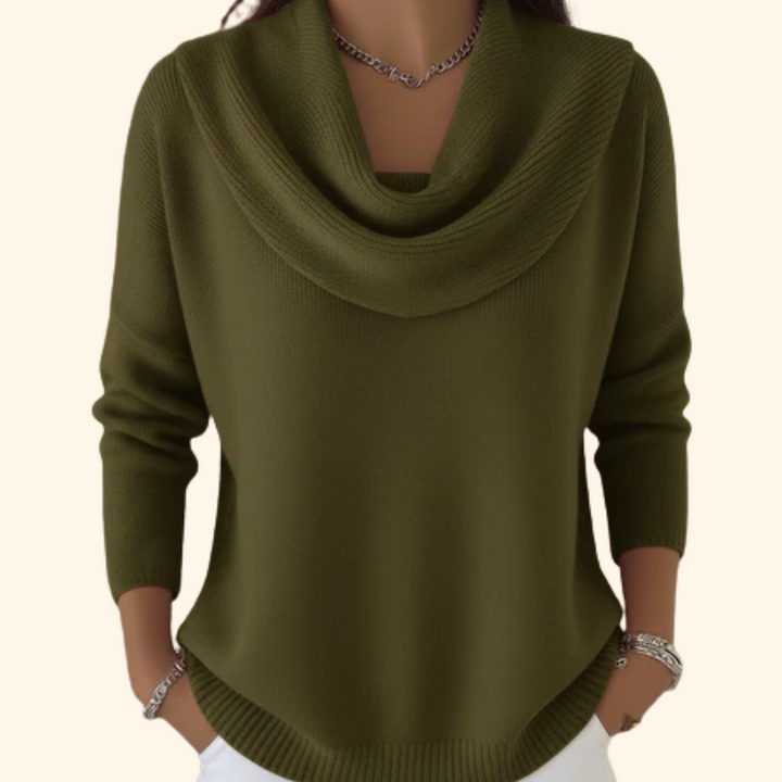 Darcy | Pull à col drapé