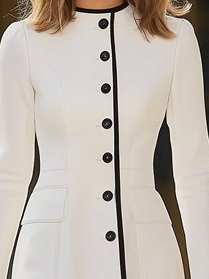 Ksenia – robe midi contrastée Femme