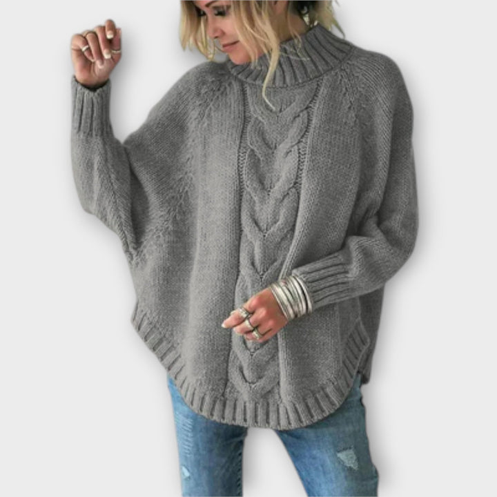 Elysian - Pull bleu ciel avec motif en relief