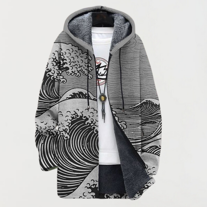 Madeleine | Manteau à motif ondulé