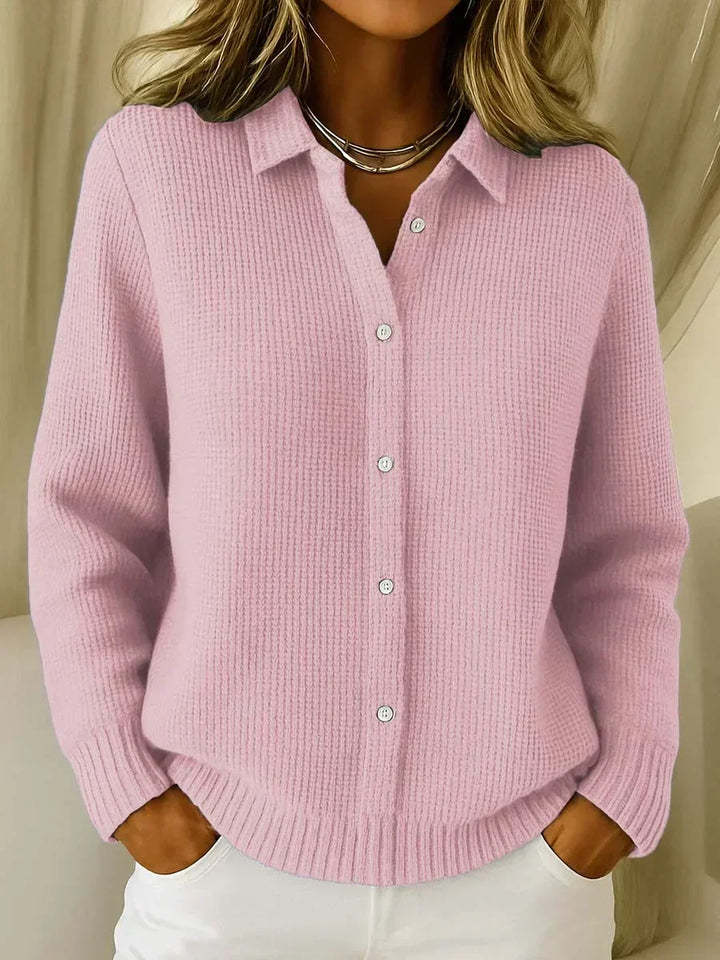 Katrina | Cardigan Boutonné Texturé Tricoté