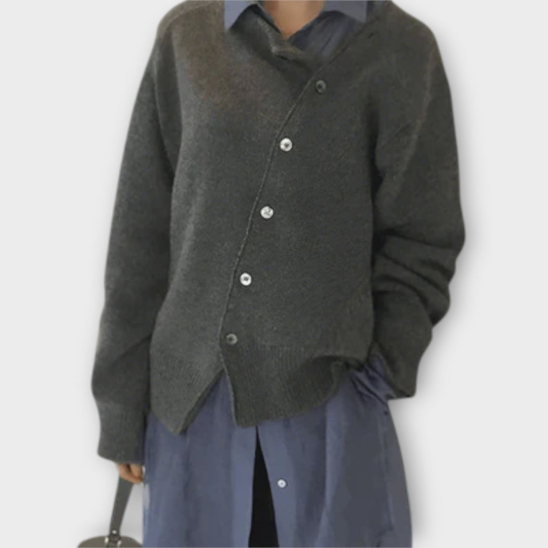 Cathy - Cardigan décontracté beige