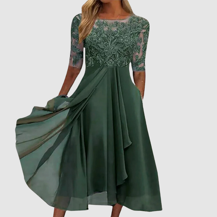 Leontýna - Robe en dentelle élégante Femme