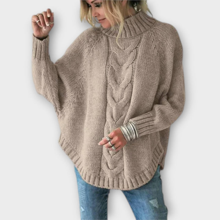 Elysian - Pull bleu ciel avec motif en relief