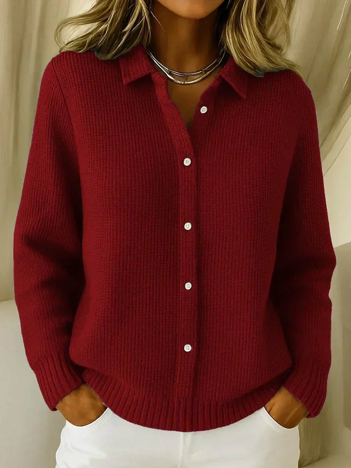 Katrina | Cardigan Boutonné Texturé Tricoté