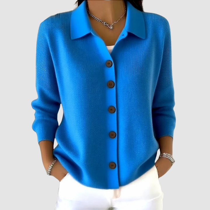 Millie | Cardigan à col boutonné