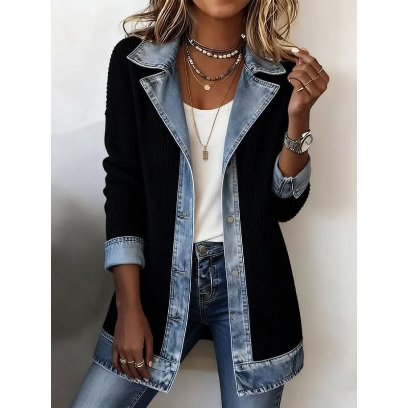 Celine | Veste Ajustée avec Détails Contrastés