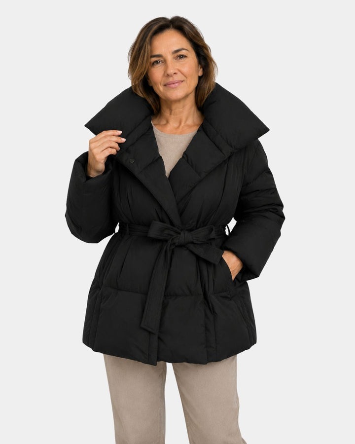 Alixène | Veste matelassée ceinturée à la taille