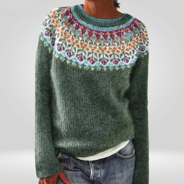 Blanche | Pull en tricot vintage