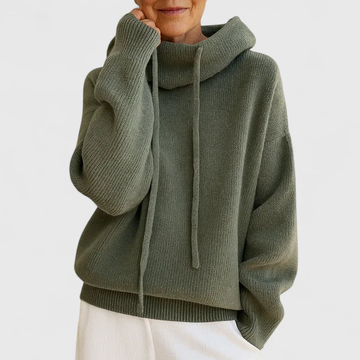Jeanne | Sweat à Capuche Tricoté Confortable