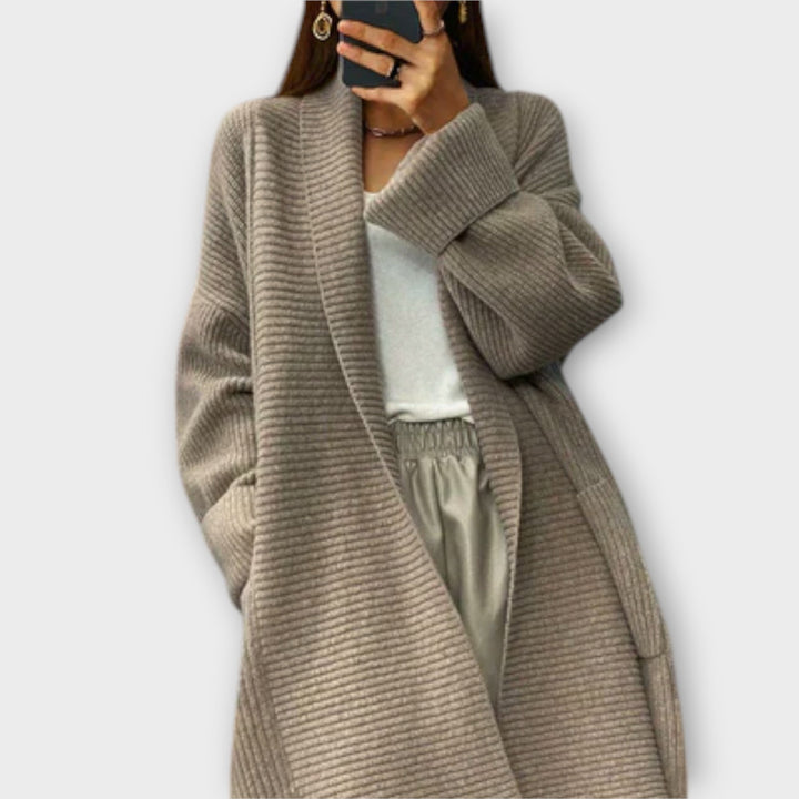 Euphemia - Cardigan long beige