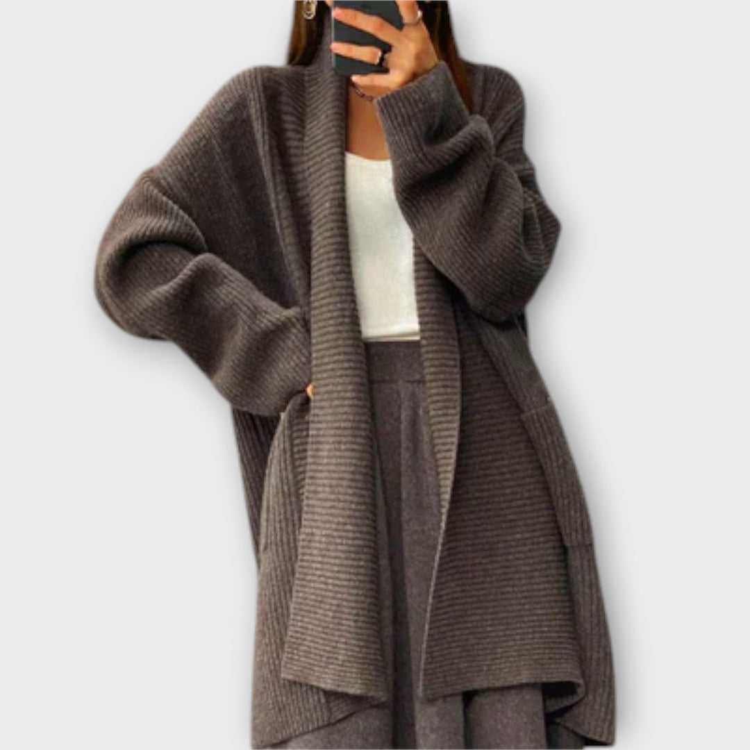 Euphemia - Cardigan long beige