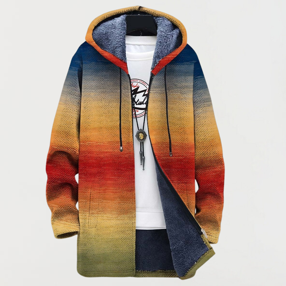Paulette | Manteau à dégradé coucher de soleil