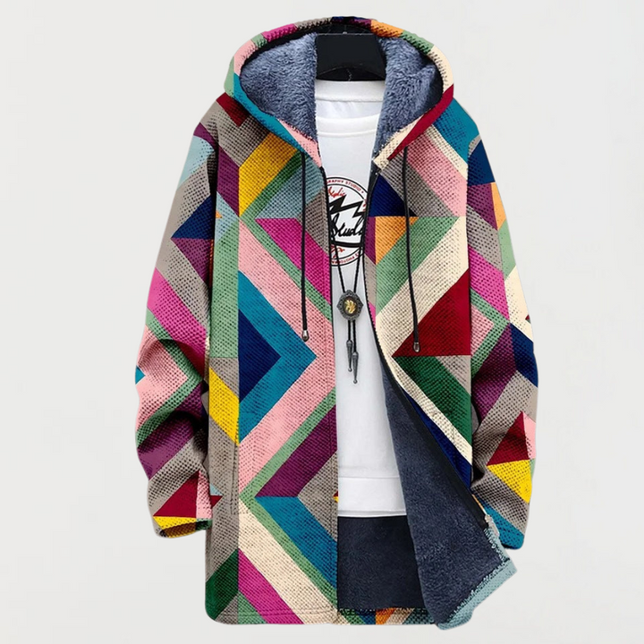 Raymonde | Veste à motif géométrique artistique