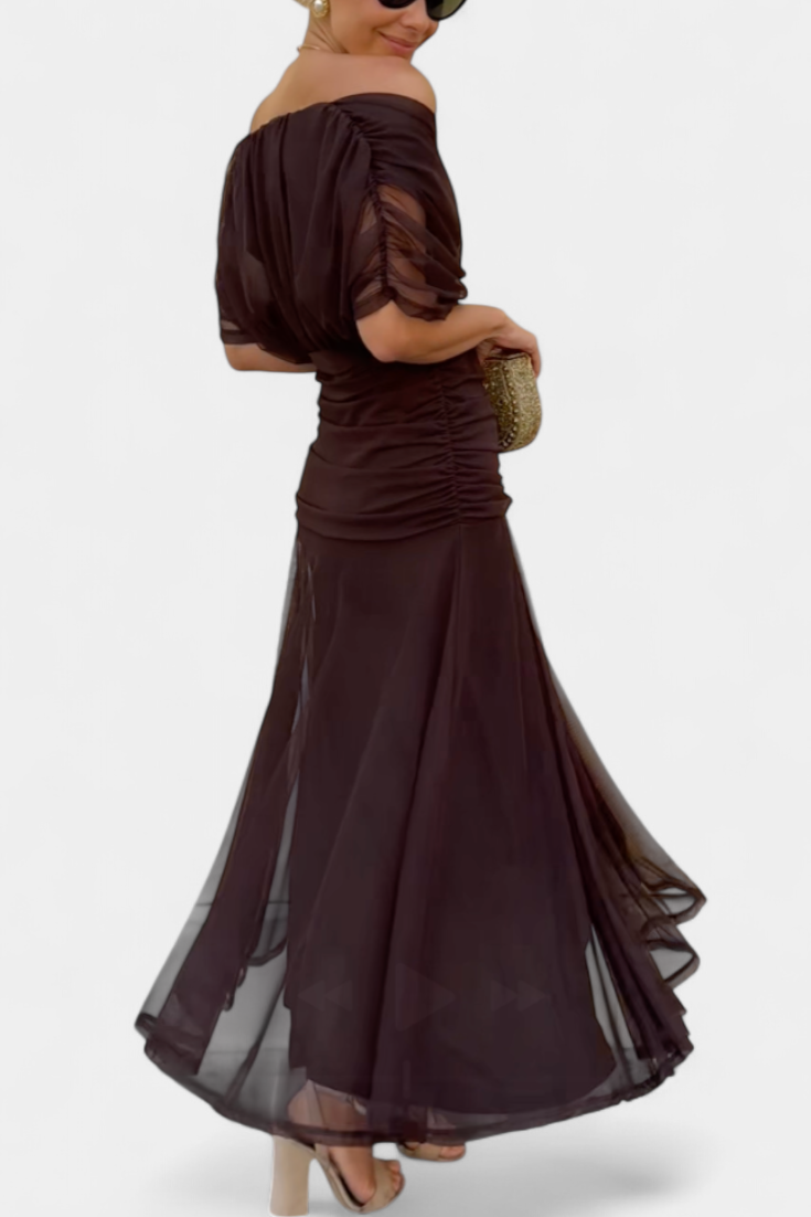 Magda - Robe longue fleurie avec décolleté en V Femme