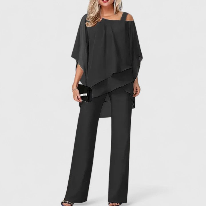 Sérénité | Ensemble Pantalon Élégant en Deux Pièces