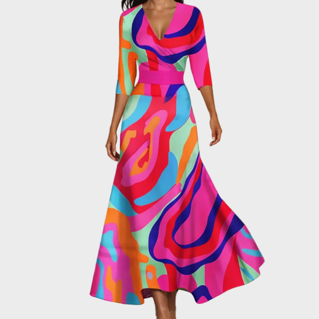 Emily - Robe Maxi Élégante et Légère Femme