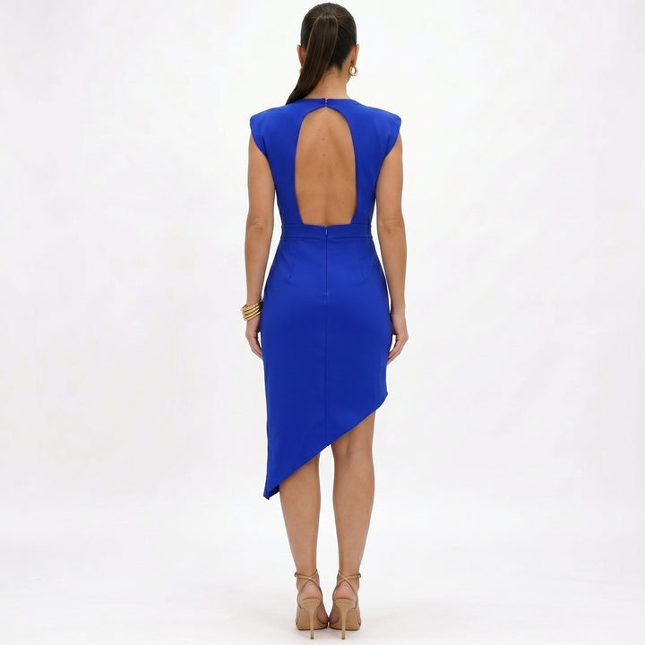 Maja - Robe Asymétrique avec Épaules Structurées Femme
