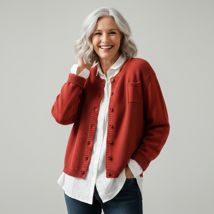 Lavinia | Cardigan Décontracté à Boutons