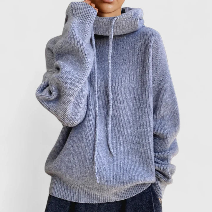Jeanne | Sweat à Capuche Tricoté Confortable