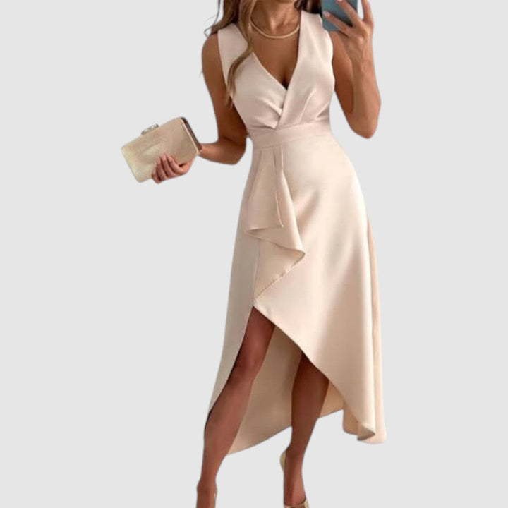 Valerie - Robe portefeuille élégante avec décolleté en V Femme