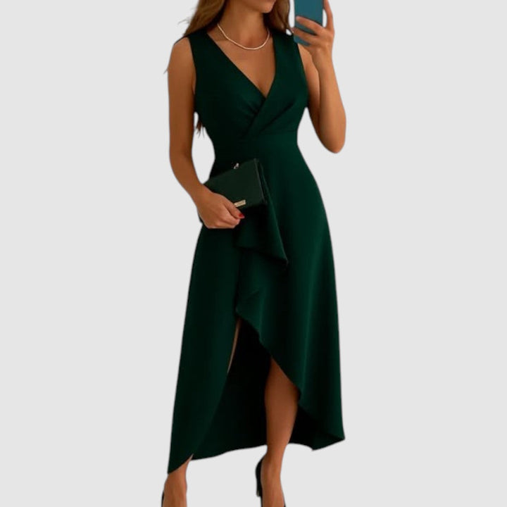Valerie - Robe portefeuille élégante avec décolleté en V Femme