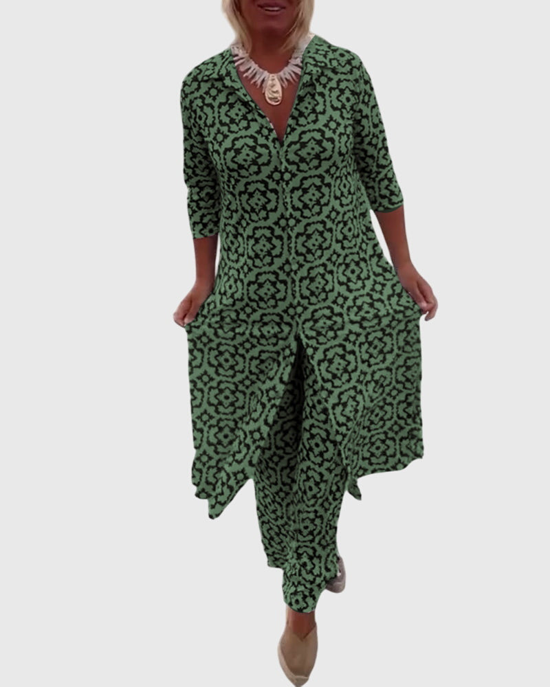 Gabriella | Ensemble Élégant Vintage en Deux Pièces