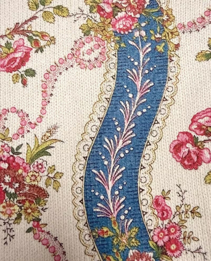 Eulalia - Cardigan à ruban en rose grimpant