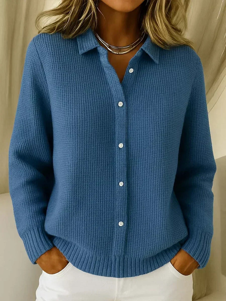 Katrina | Cardigan Boutonné Texturé Tricoté