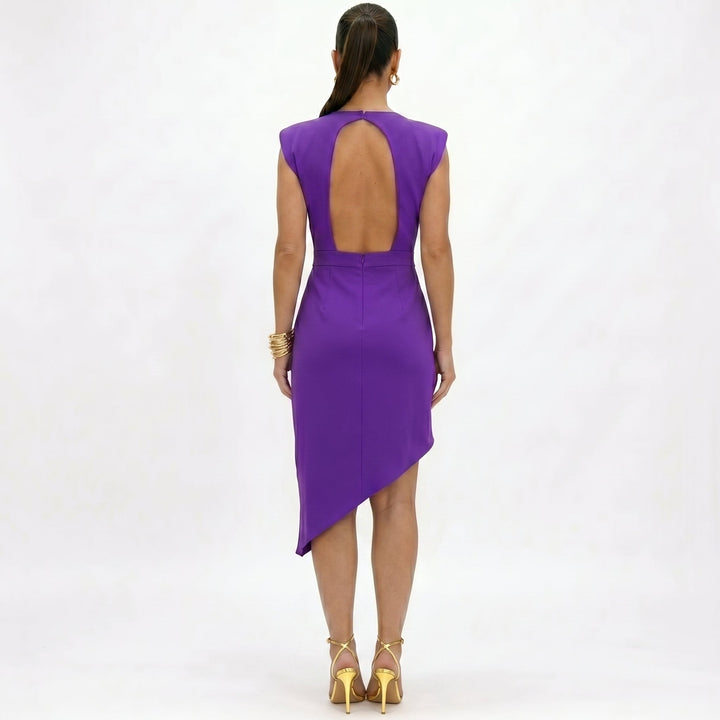 Maja - Robe Asymétrique avec Épaules Structurées Femme