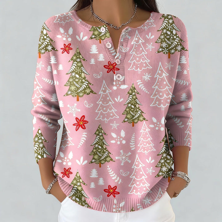 Iris - Pull de Noël avec boutons