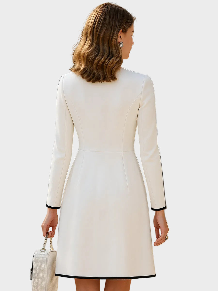 Ksenia – robe midi contrastée Femme
