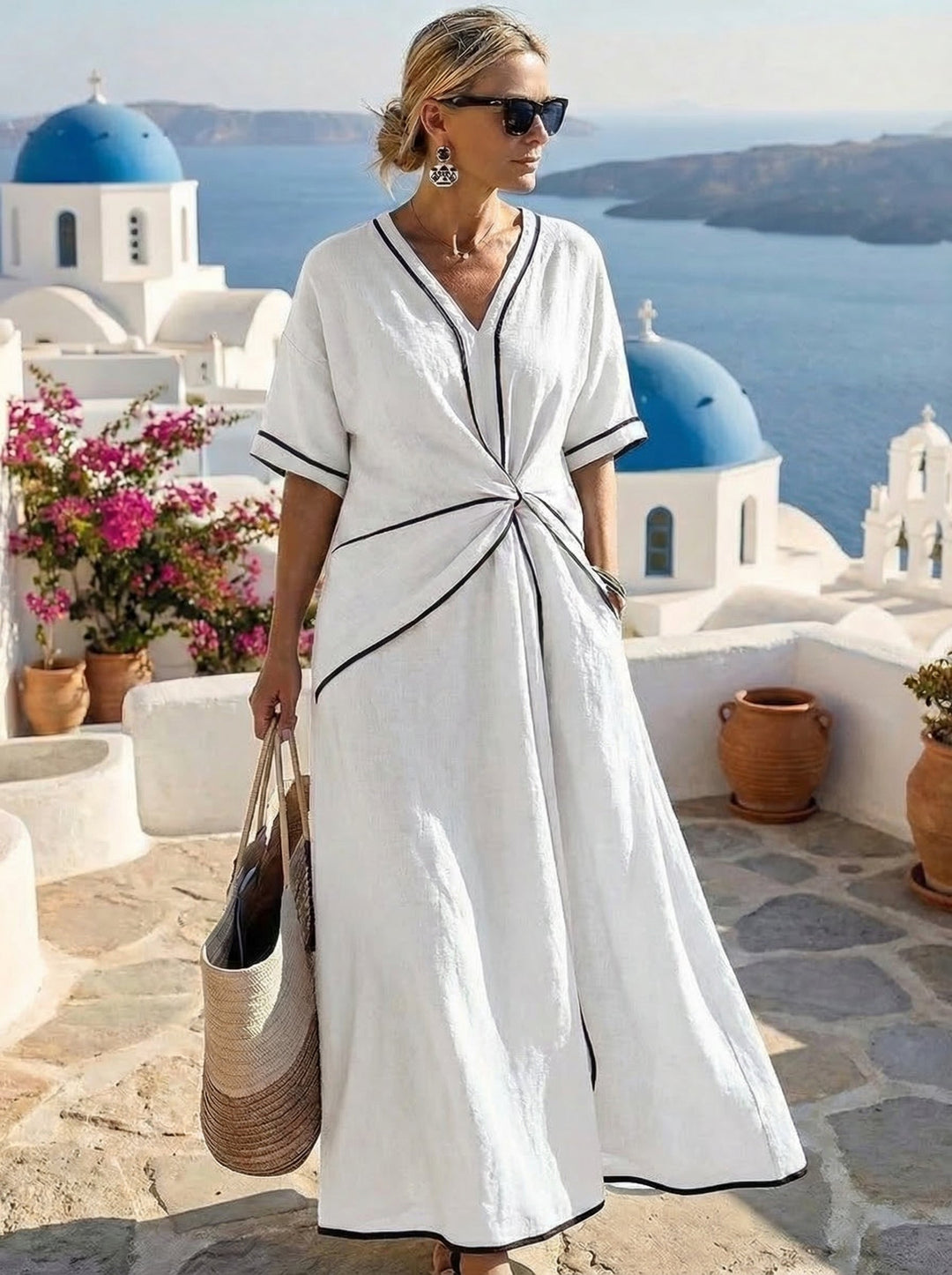 Santorin | Robe d'Été